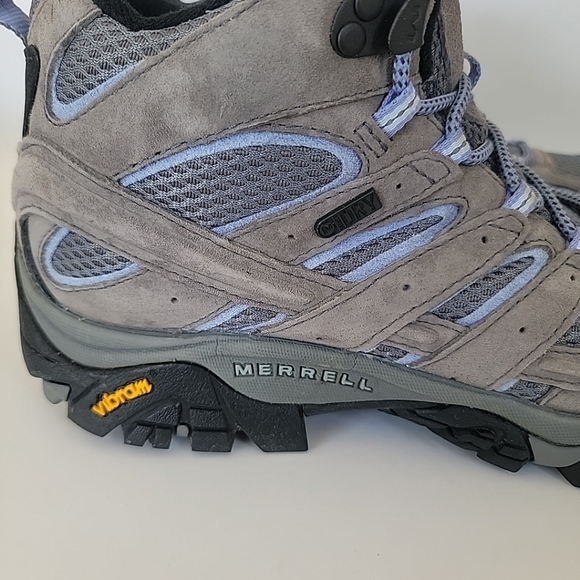 Merrell Moab 2 Mid Waterproof Women\'s Hiking Shoes - Grey/periwinkle Size 9